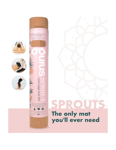 Alfombrilla de Yoga de Corcho Gurus 182.88x63.5cm Antideslizante