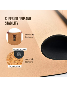 Alfombrilla de Yoga Gruesa Antideslizante MHW - VIVE BIEN 182x61cm 2