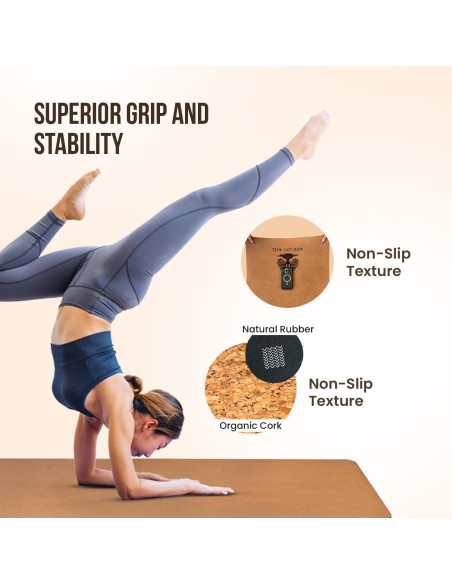 Alfombrilla de Yoga Gruesa Antideslizante MHW - VIVE BIEN 182x61cm