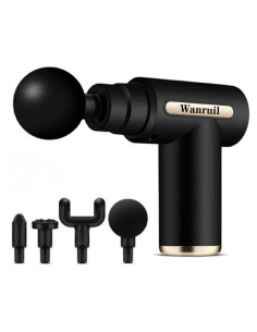 Pistola de Masaje Portátil Foshan BX-720, 4 Cabezas, 6 Niveles