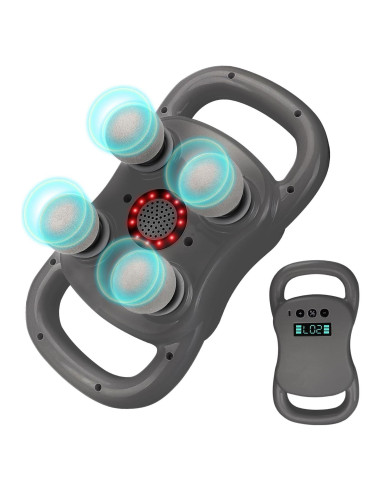 Pistola de Masaje DEITY HY-ST-2024, 4 Cabezas, 20 Velocidades