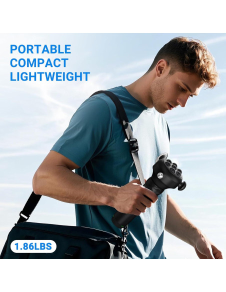 Pistola de Masaje Pro Max RapidGun 6500RPM Tejido Profundo Pistola de Masaje Pro Max RapidGun 6500RPM Tejido Profundo