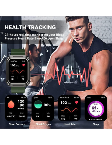 Reloj Inteligente Militar Rogbid Tank S2 1.83" GPS 5ATM