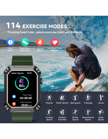 Reloj Inteligente Militar Rogbid Tank S2 1.83" GPS 5ATM