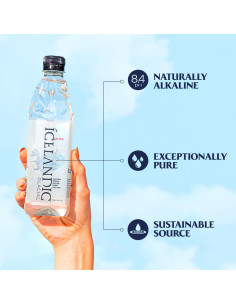 Agua Alcalina Natural Islandés Glacial 330 mL - Paquete de 30 2