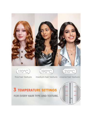 Plancha de Rizar Automática SHEGLAM 1 Pulgada 3 Temperaturas