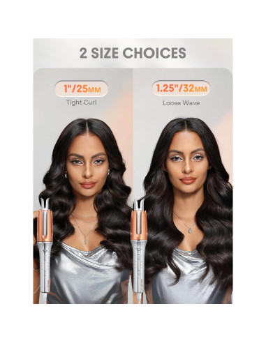 Plancha de Rizar Automática SHEGLAM 1 Pulgada 3 Temperaturas