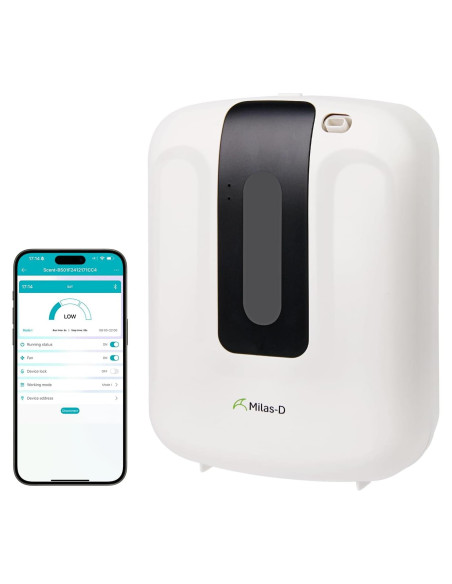 Difusor de Aroma Inteligente Milas-D 400 mL Bluetooth Blanco Difusor de Aroma Inteligente Milas-D 400 mL Bluetooth Blanco