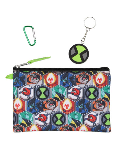 Set de Mochila Escolar Ben 10 Omnitrix 5pc 40.64cm con Almuerzo