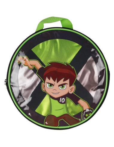 Set de Mochila Escolar Ben 10 Omnitrix 5pc 40.64cm con Almuerzo