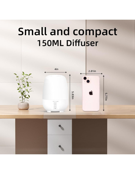 Difusor de Aceite Esencial Inalámbrico SPLITSKY 150ML LED Difusor de Aceite Esencial Inalámbrico SPLITSKY 150ML LED