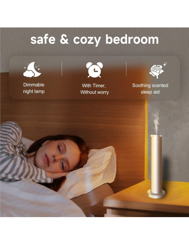 Difusor de Aceite Esencial LuxHydvat Inalámbrico 120ml