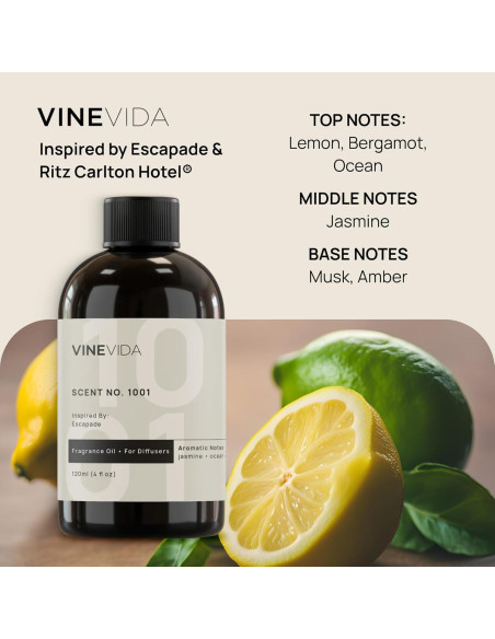 Aceite Difusor de Fragancia VINEVIDA 118ml Aroma No.1001