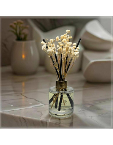 Difusor de caña UPLIR con aceite esencial Jazmín y Té Blanco 100ml