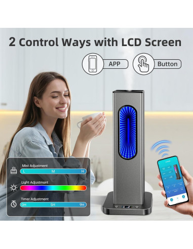 Difusor de Aceite Esencial Nolonly XXJ Control App 100ml