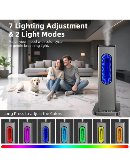 Difusor de Aceite Esencial Nolonly XXJ Control App 100ml Difusor de Aceite Esencial Nolonly XXJ Control App 100ml