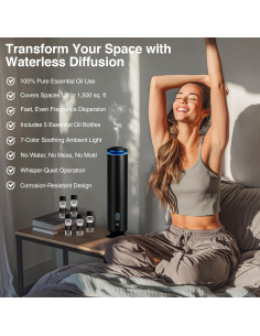 Difusor de Aroma Sin Agua Dnmmoo WD-B001 139.35 m Negro 2