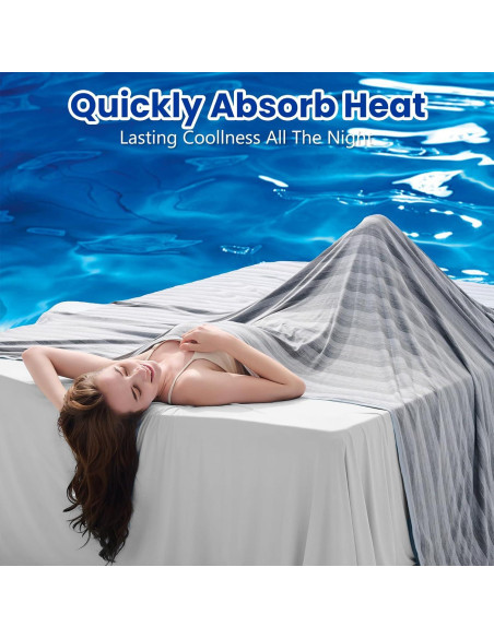 Manta Refrigerante GOHERO 90x90 cm Fibra Arc-Chill Gris