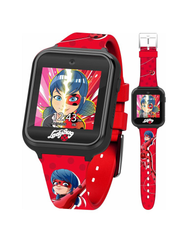 Reloj Inteligente Interactivo Niños Miraculous - Táctil, 10 Caras, Juegos, Cámara, Alarma