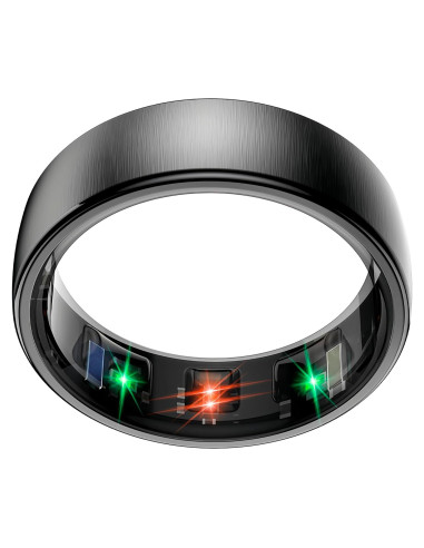Anillo Inteligente EOGBM Salud y Sueño Negro Talla 11