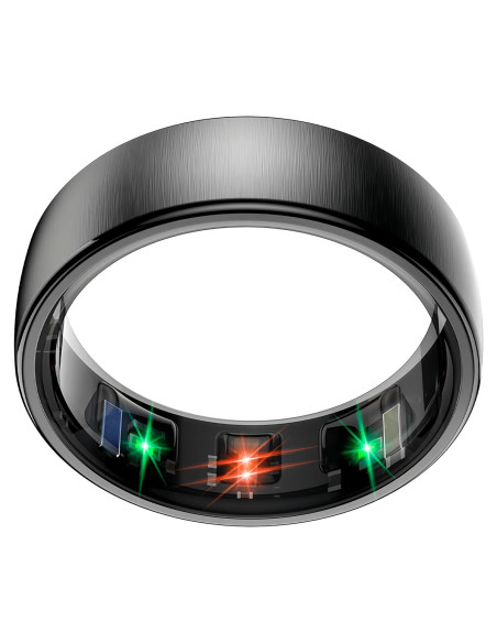 Anillo Inteligente EOGBM Salud y Sueño Negro Talla 11