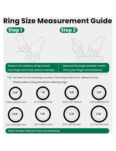 Anillo Inteligente EOGBM Salud y Sueño Negro Talla 11