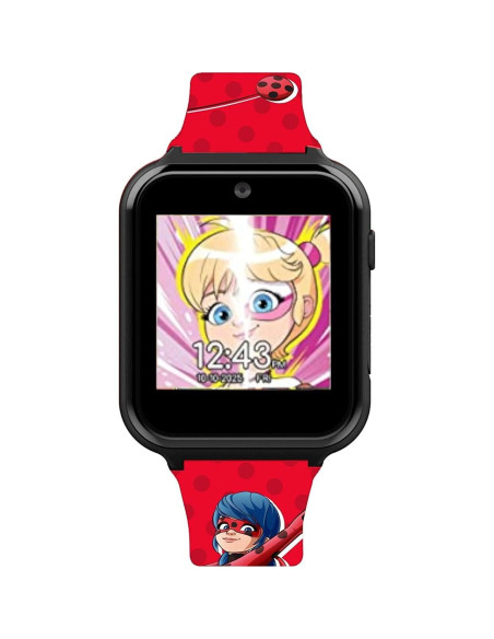 Reloj Inteligente Interactivo Niños Miraculous - Táctil, 10 Caras, Juegos, Cámara, Alarma