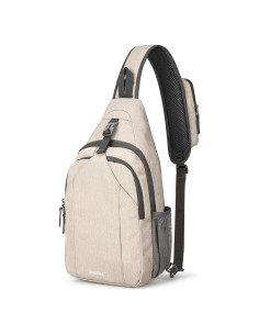 Mochila Cruzada G4Free con Bloqueo RFID 10L - Color Ivory