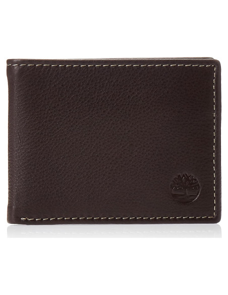 Billetera de Cuero Bifold RFID para Hombre Timberland Marrón