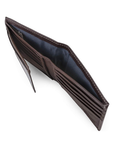 Billetera de Cuero Bifold RFID para Hombre Timberland Marrón