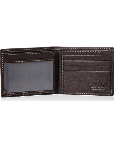 Billetera de Cuero Bifold RFID para Hombre Timberland Marrón