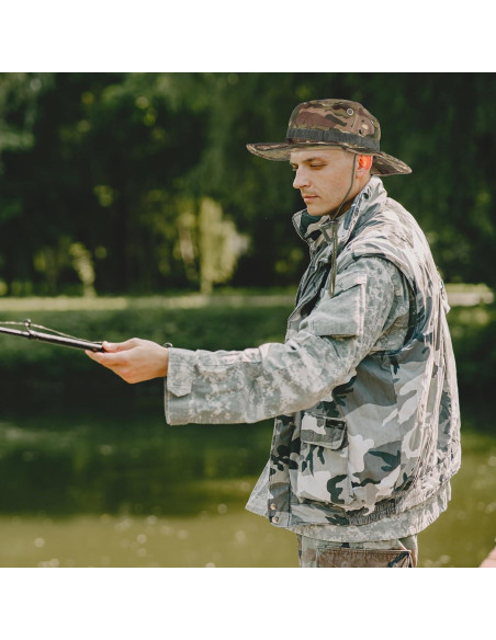 Sombrero Boonie Camuflado Kifmurase UPF 50+ Plegable