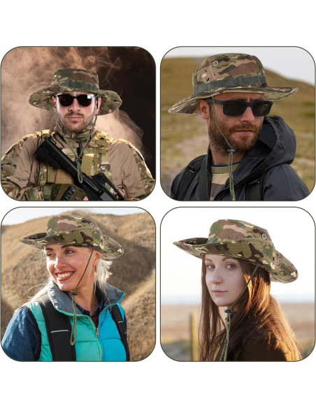 Sombrero Boonie Camuflado Kifmurase UPF 50+ Plegable