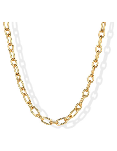 Collar Choker Cadena Gruesa Oro 14K Hipoalergénico 40.64 cm