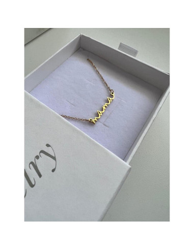 Collar Minimalista Oro 14K para Mamá - Regalo Día de la Madre