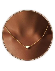 Collar Dainty Corazón Dorado 14K para Mujeres - Joyería Elegante