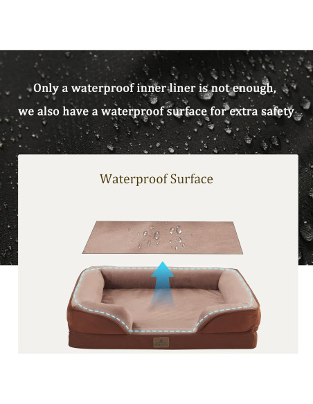 Cama Ortopédica para Perros Bedfolks 71x58cm Impermeable