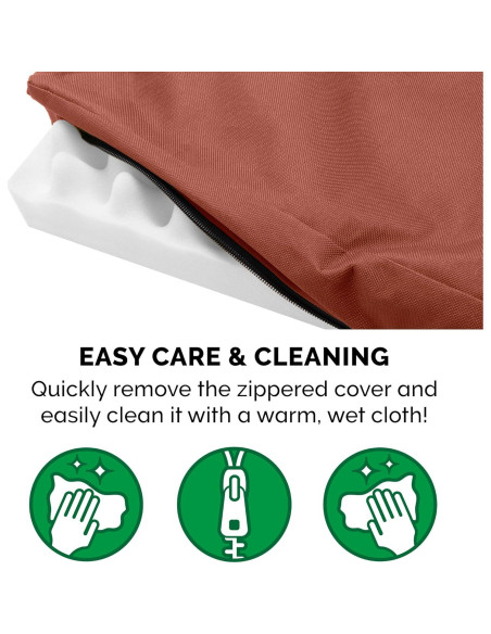 Cama Ortopédica Impermeable Furhaven Mediana 76x51cm Castaño