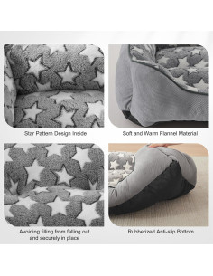 Cama para Perros SIWA MARY S Gris 50.8x48.3cm Lavable 2