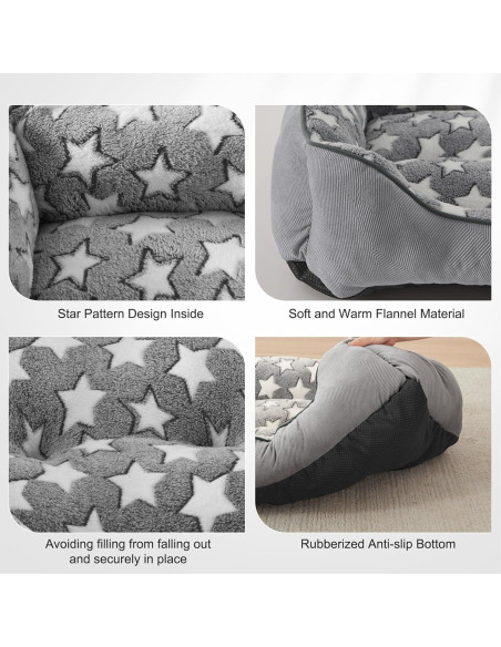 Cama para Perros SIWA MARY S Gris 50.8x48.3cm Lavable