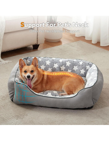 Cama para Perros SIWA MARY S Gris 50.8x48.3cm Lavable
