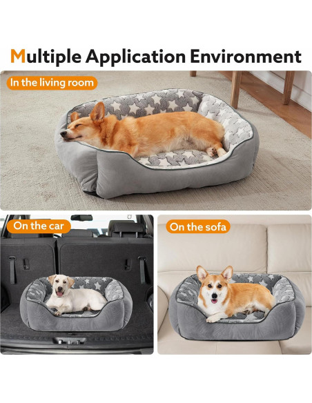 Cama para Perros SIWA MARY S Gris 50.8x48.3cm Lavable