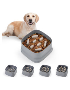 Plato de Comida Lenta Sunhoo para Perros Grandes y Medianos