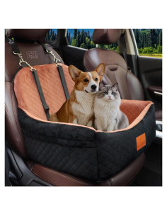 Asiento de perro para coche VERGODPRO 48cm, seguro y cómodo