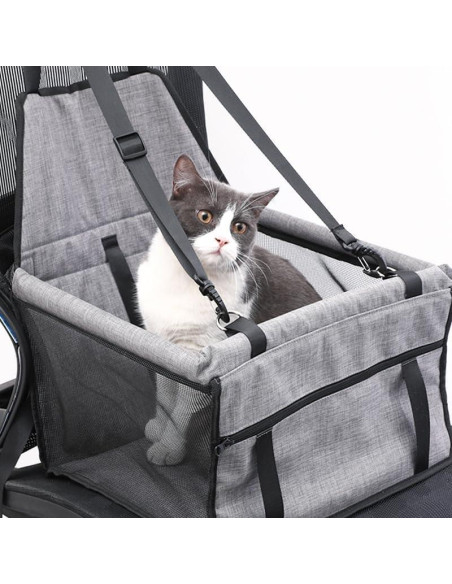 Asiento de coche para mascotas FXGJDeng Pequeño Negro 40x33x24 cm