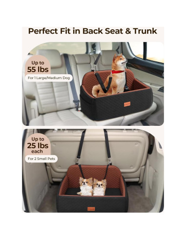 Asiento de Coche para Perros Grandes Petcozife 74.5x48.4cm