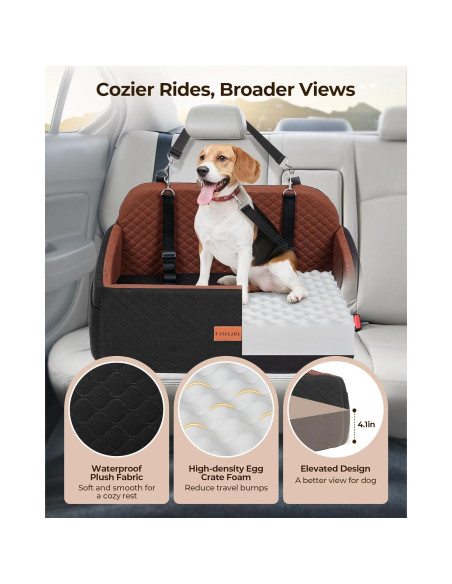 Asiento de Coche para Perros Grandes Petcozife 74.5x48.4cm