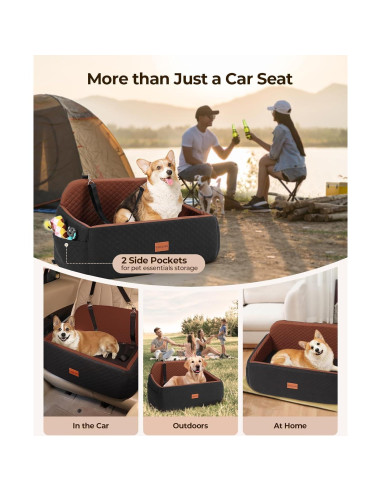 Asiento de Coche para Perros Grandes Petcozife 74.5x48.4cm