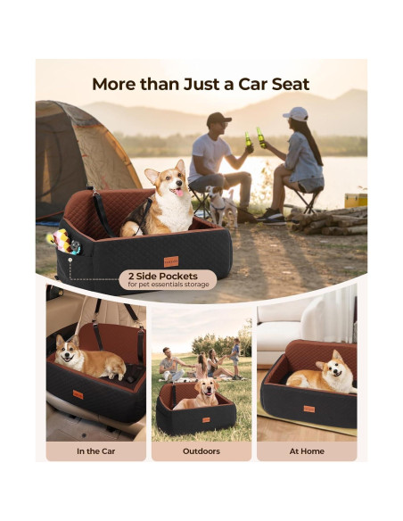Asiento de Coche para Perros Grandes Petcozife 74.5x48.4cm