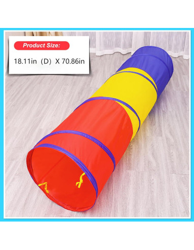 Túnel de Juego para Niños WESKMENS Colorido 180x46 cm